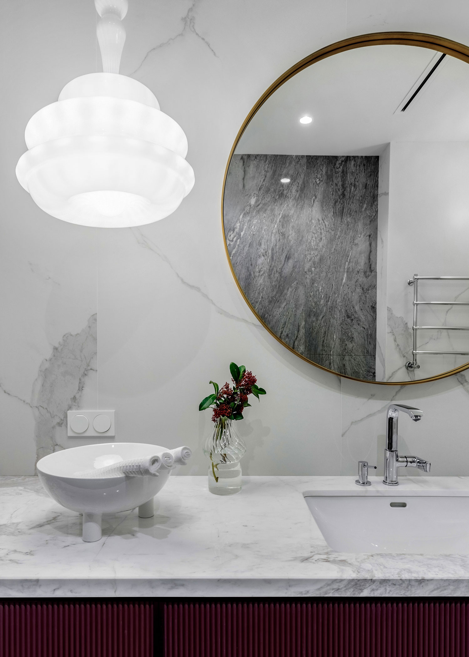 Caramel Blue Residence Bathroom | Atelier Prototipi